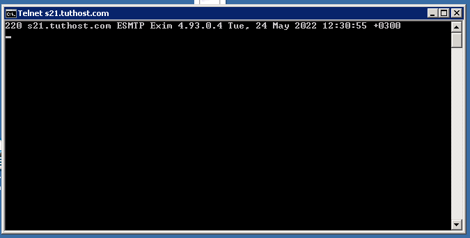 how to use telnet to check port is open