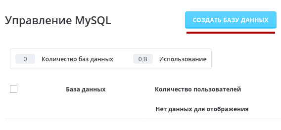 Как создать базу данных MySQL?